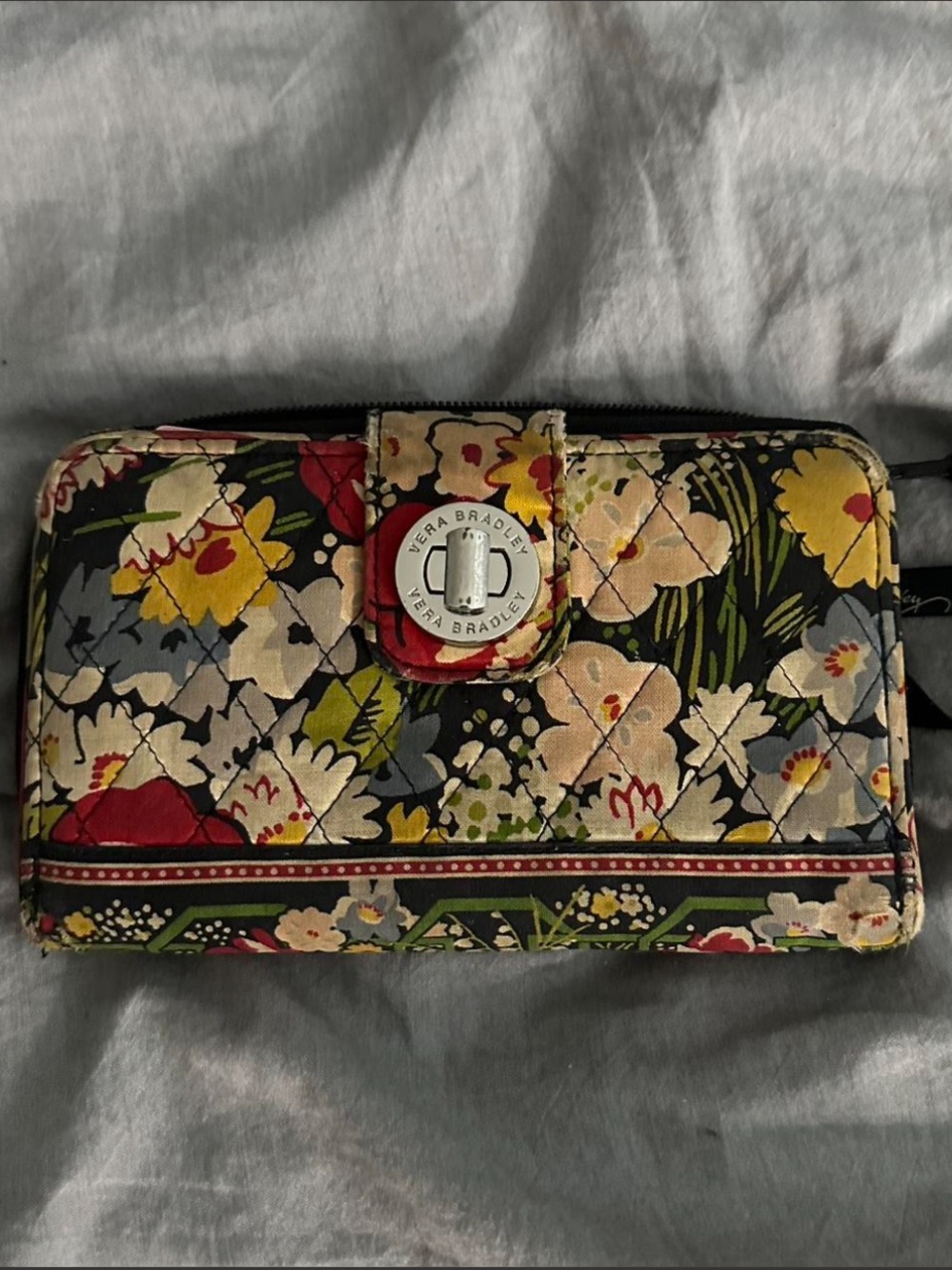 Vera Bradley Quilted Turn Lock Wallet